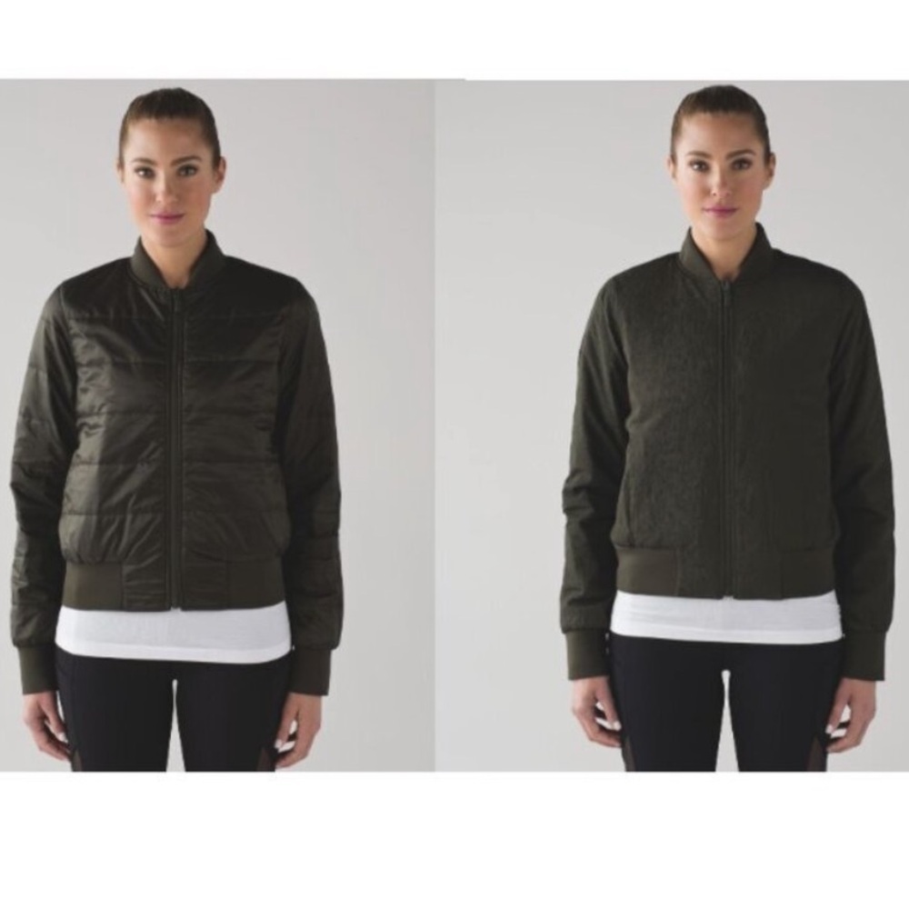Lululemon Non-Stop Bomber (Reversible) Dark Olive